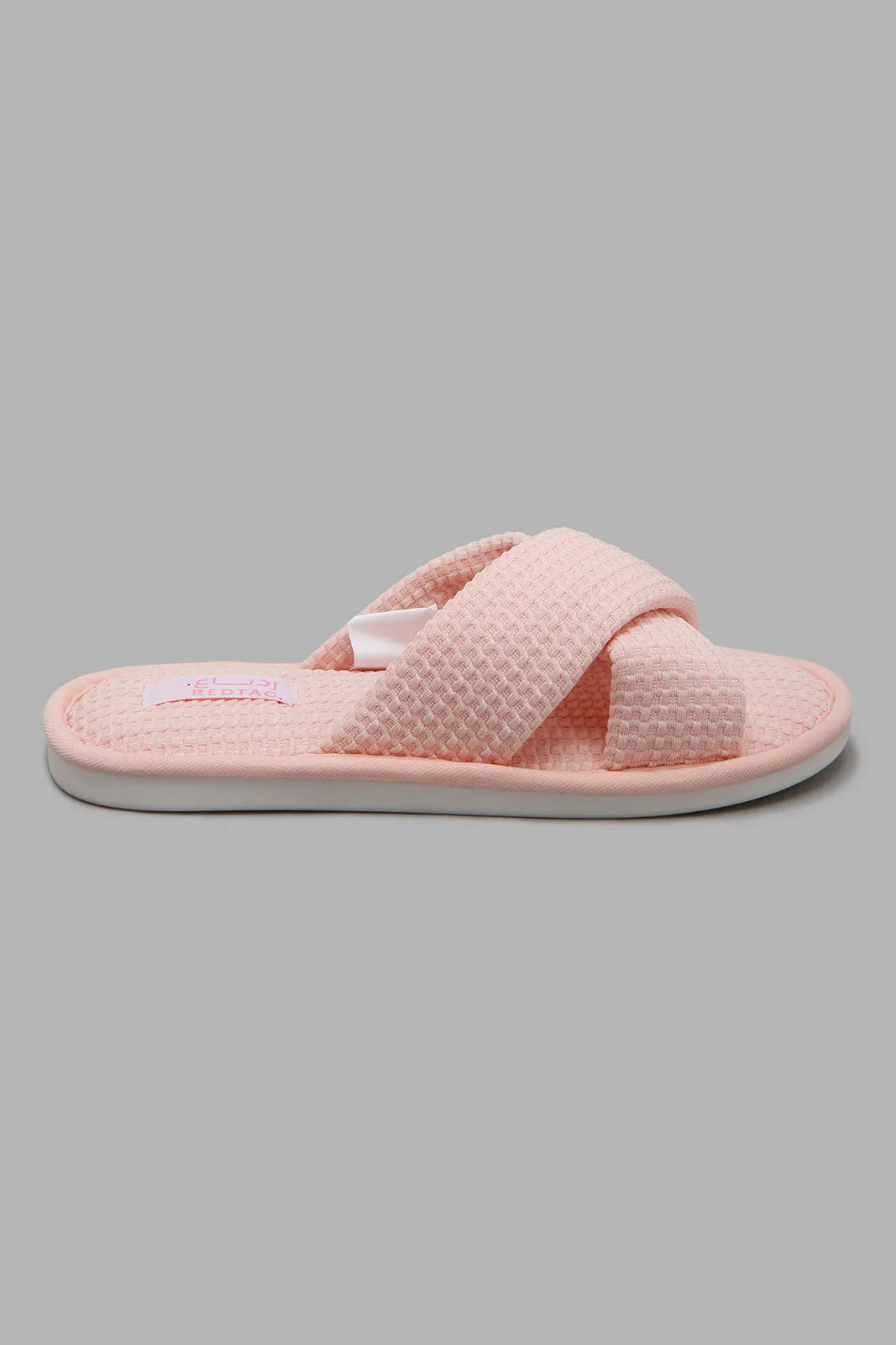 Pink Cross Over Slipper sold by Redtag product image thumbnail 4