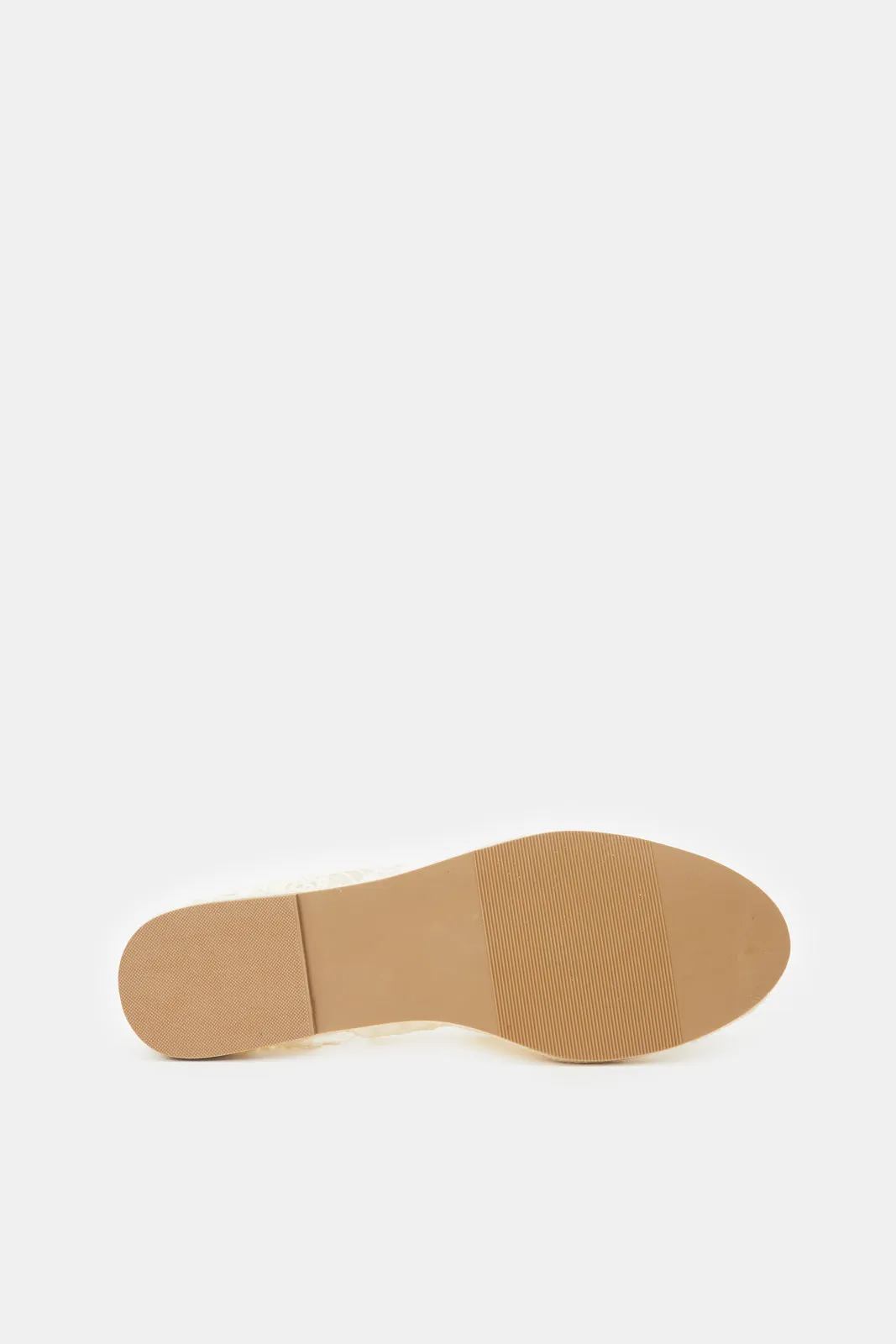 Women White Lace Espadrille sold by Redtag product image thumbnail 5