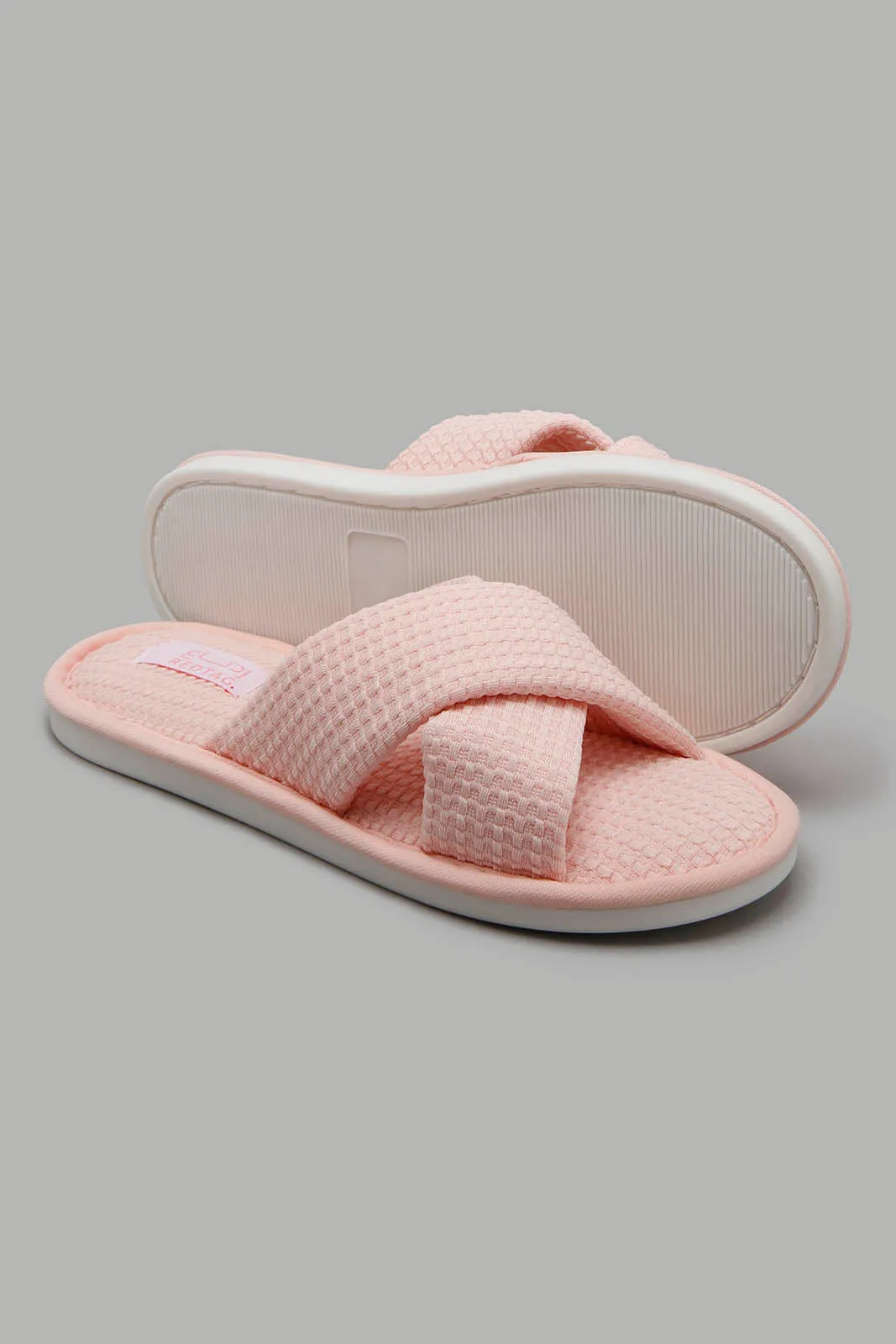 Pink Cross Over Slipper sold by Redtag product image thumbnail 3