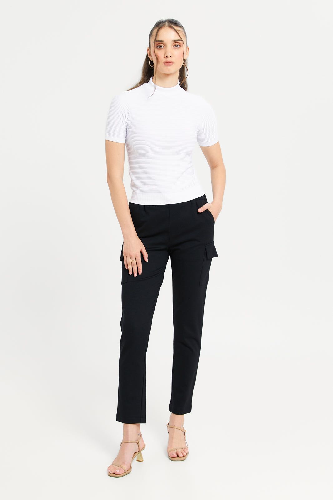 Women White Textured Top sold by Redtag product image thumbnail 2