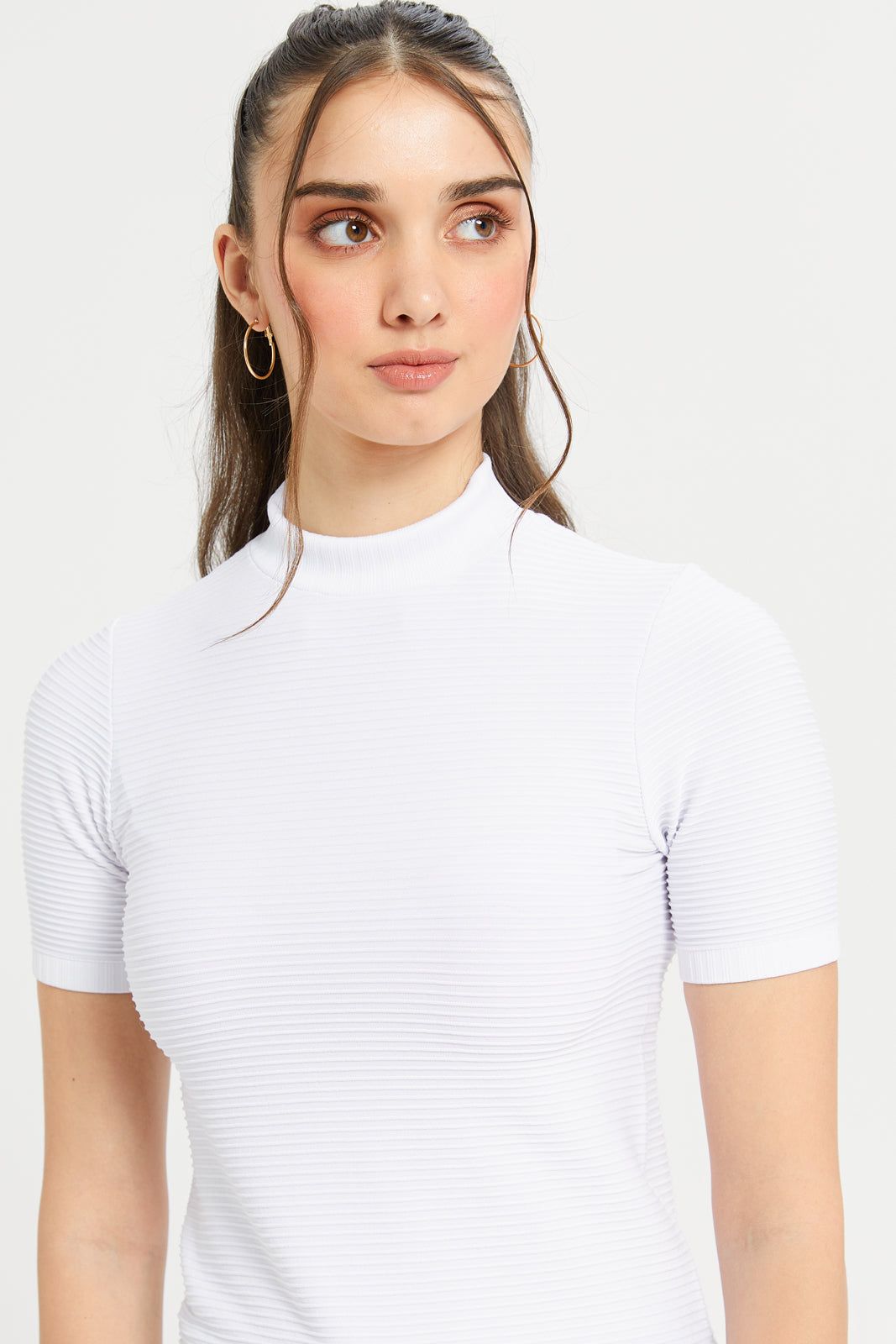 Women White Textured Top sold by Redtag product image thumbnail 4