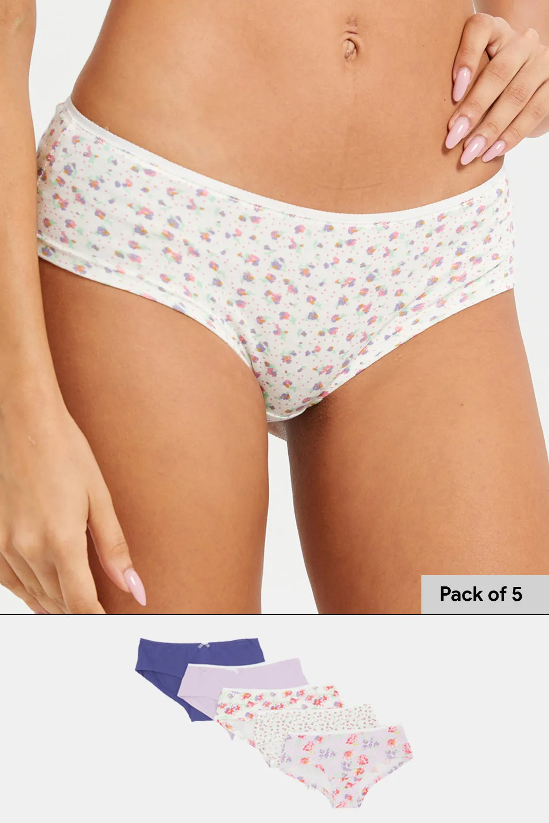 Women Assorted Boyleg Brief Set (Pack Of 5) sold by Redtag