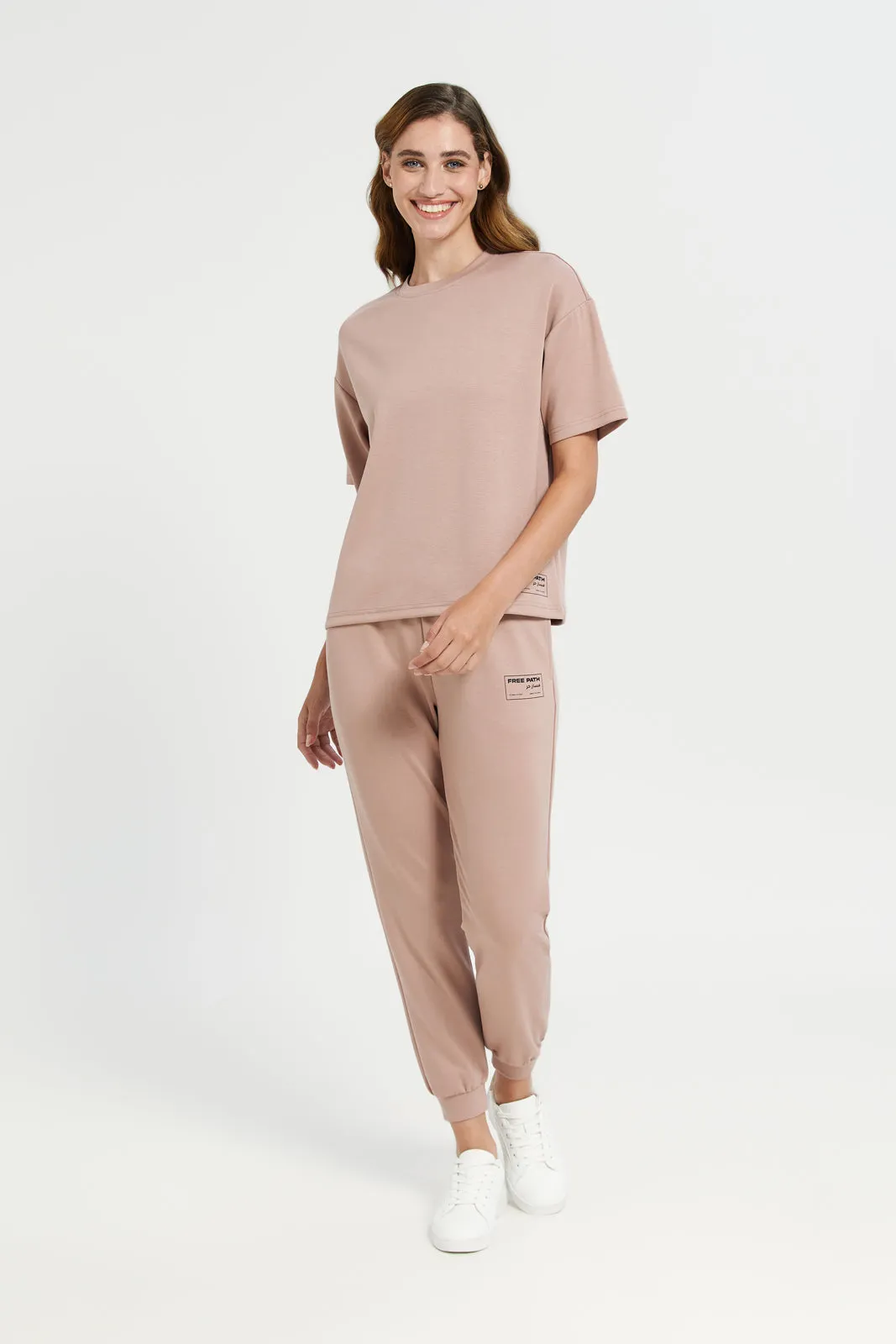 Women Pink Printed Joggers sold by Redtag product image thumbnail 2