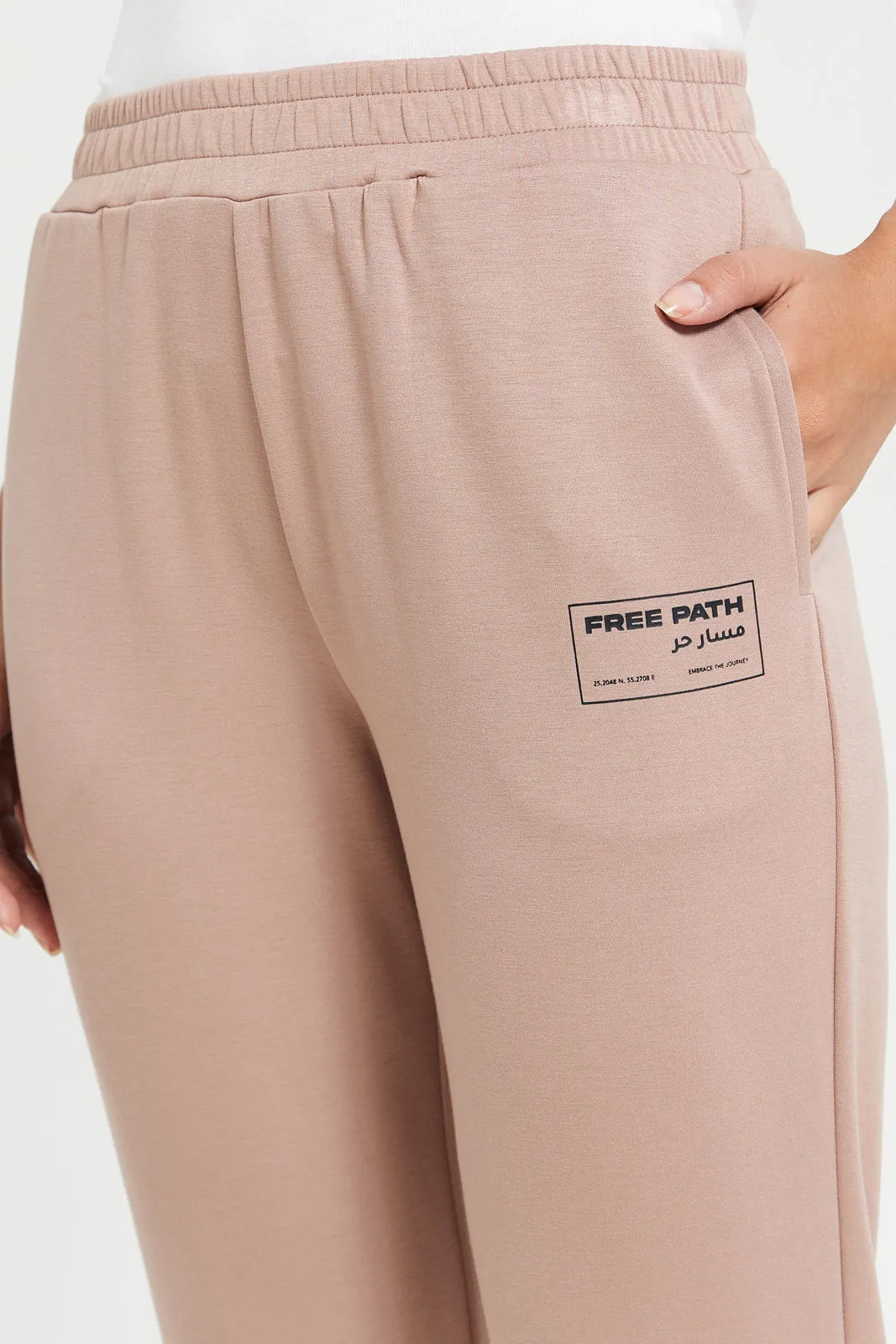 Women Pink Printed Joggers sold by Redtag product image thumbnail 4