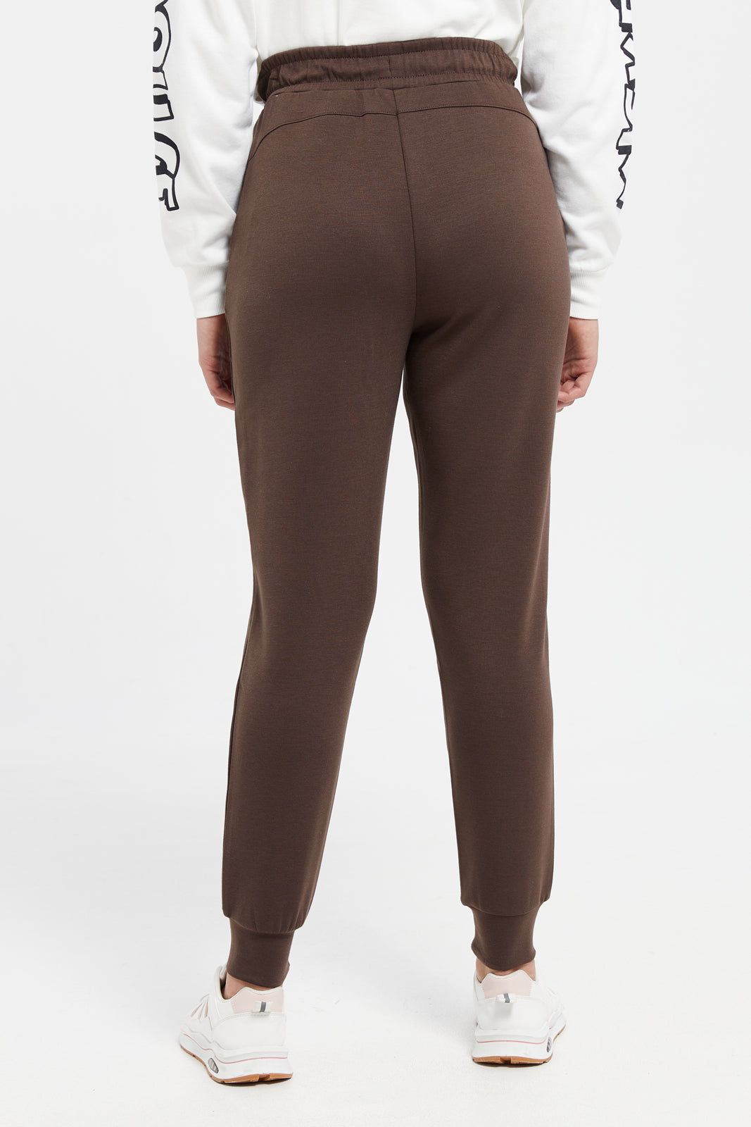 Women Brown Plain Joggers sold by Redtag product image thumbnail 3