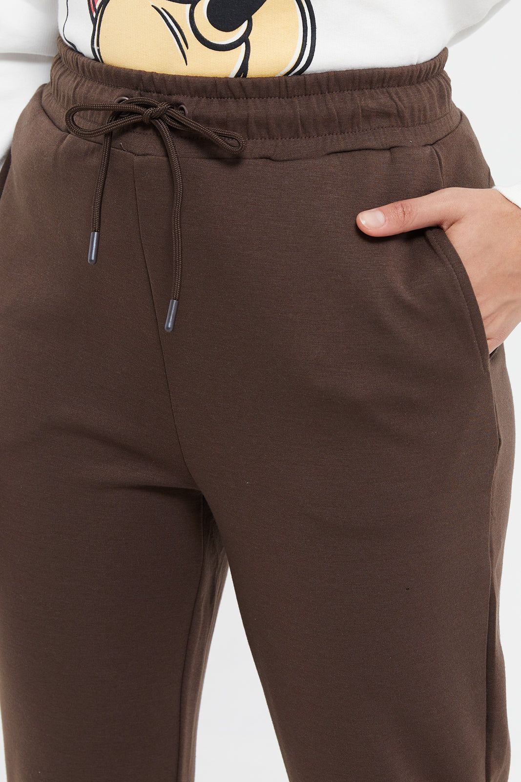 Women Brown Plain Joggers sold by Redtag product image thumbnail 4