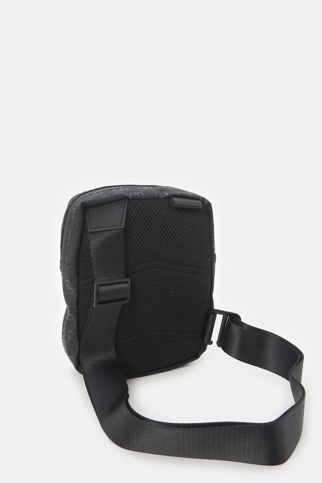 Men Black Printed Cross Body Bag sold by Redtag product image thumbnail 2