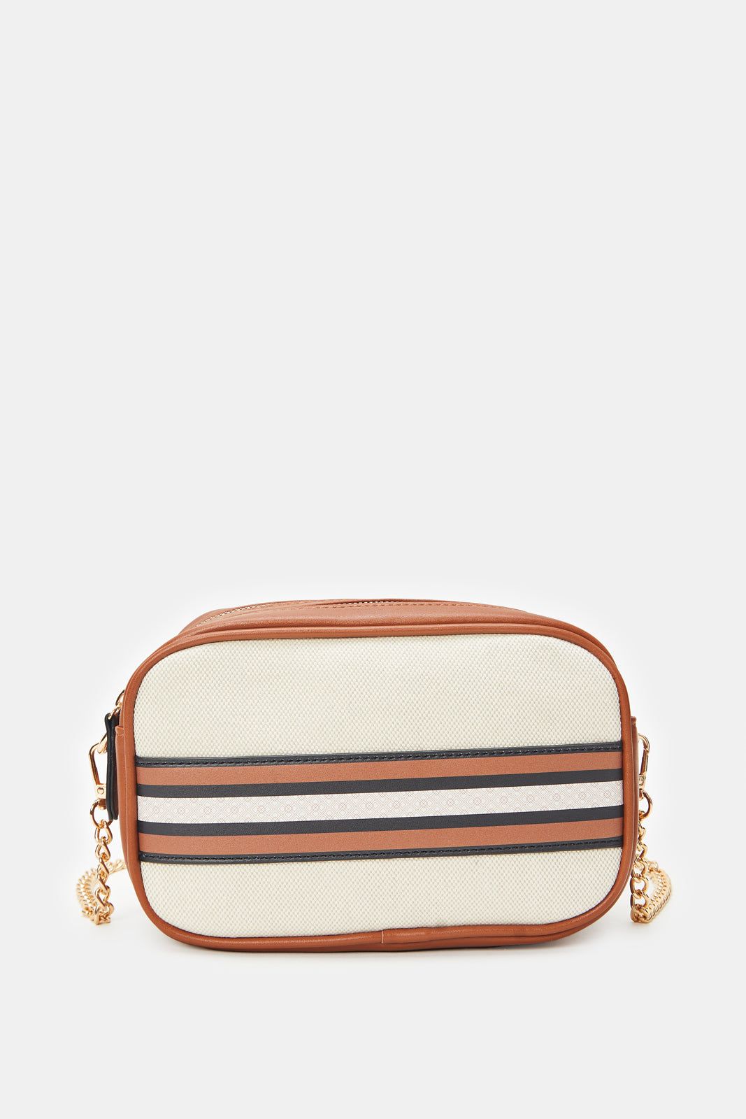 Women Beige & Tan Cross Body Bag sold by Redtag