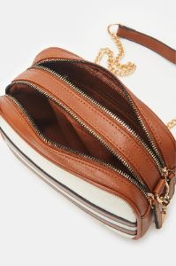Women Beige & Tan Cross Body Bag sold by Redtag