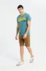 Men Green Ringer Print T-Shirt sold by Redtag