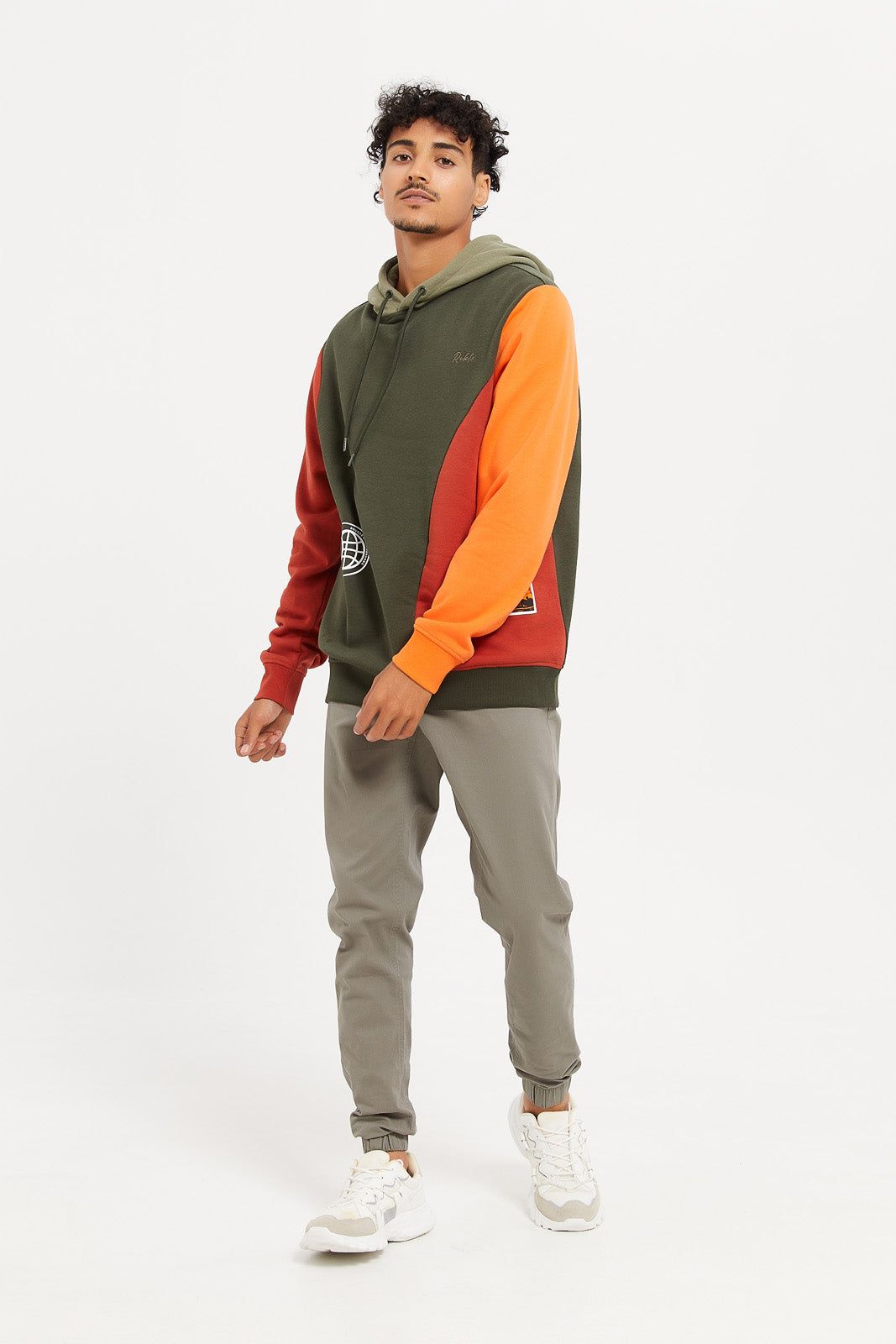 Men Multicolour Hooded Sweatshirt sold by Redtag product image thumbnail 2