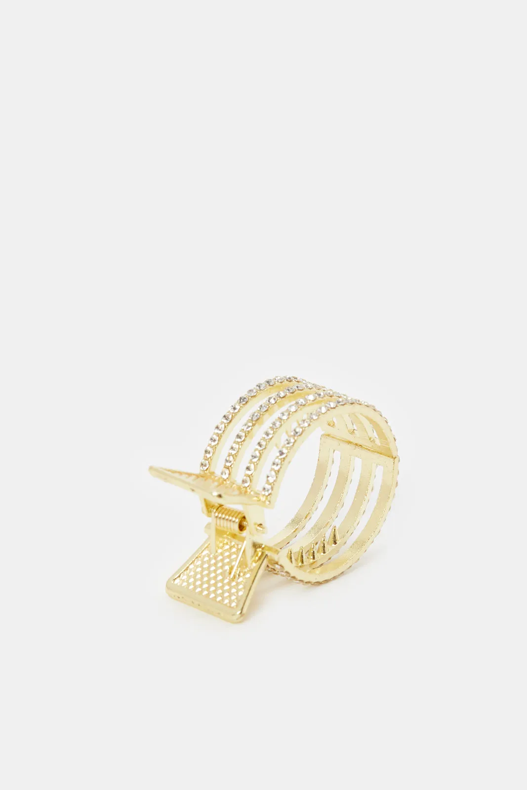 Women Gold Rhinestones Hair Claw sold by Redtag product image thumbnail 2