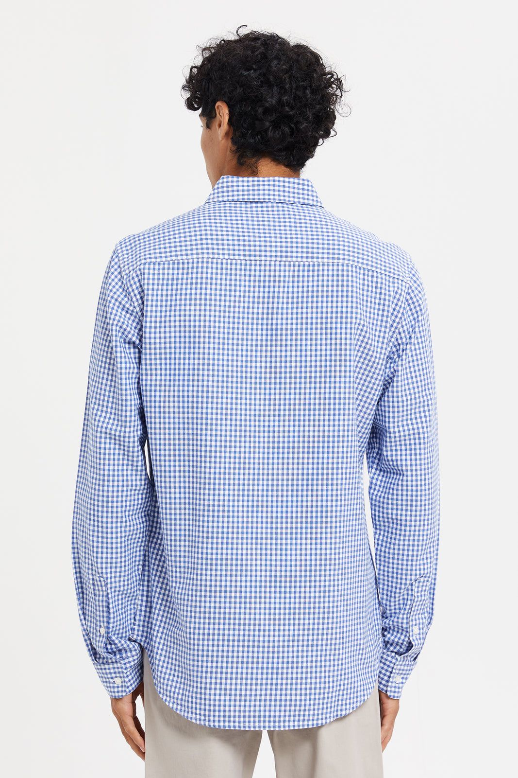 Men Blue Checkered Oxford Shirt sold by Redtag product image thumbnail 3