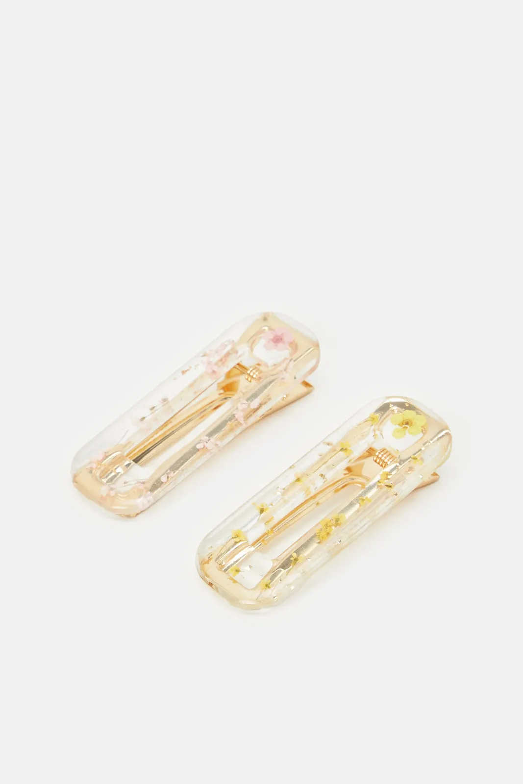 Women Gold Embellished Hair Clip (2 Piece) sold by Redtag