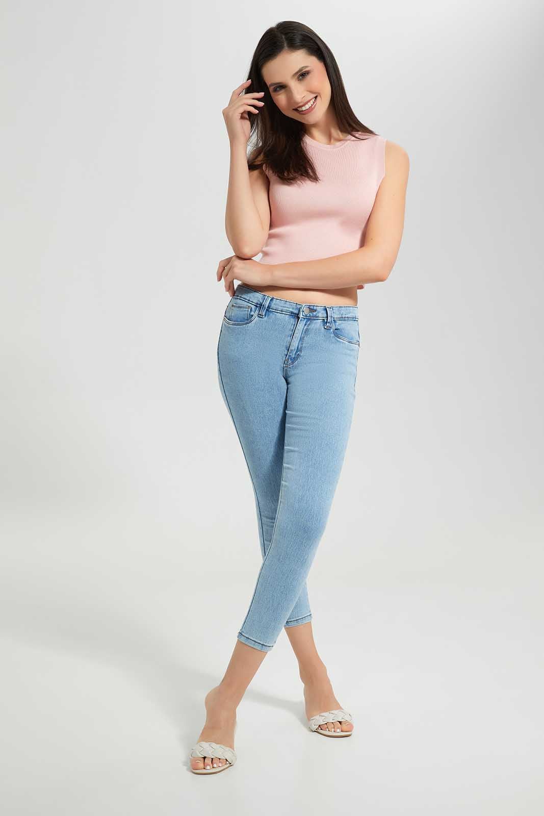 Pink Ribbed Top For Women sold by Redtag product image thumbnail 2