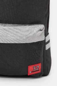 Men Black & Grey Printed Backpack sold by Redtag