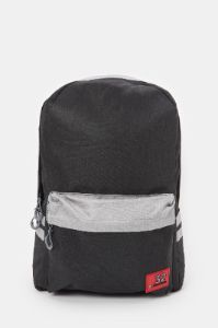 Men Black & Grey Printed Backpack sold by Redtag