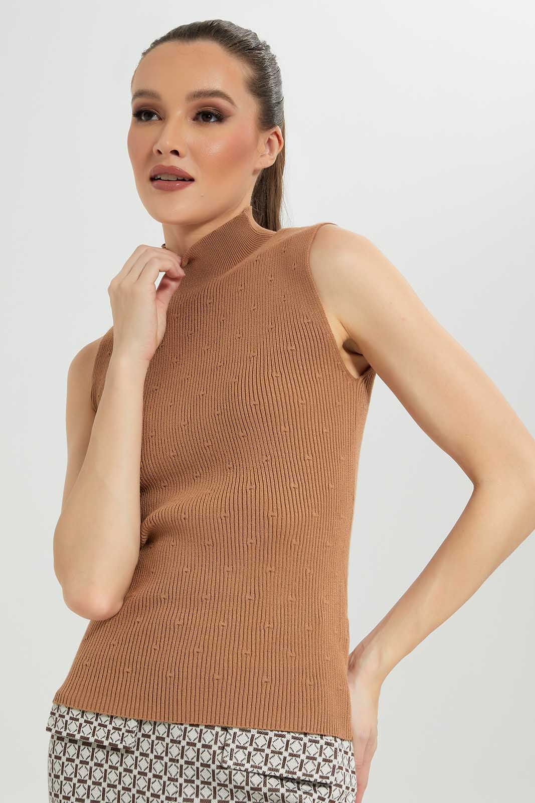 Brown Ribbed Top For Women sold by Redtag product image thumbnail 2