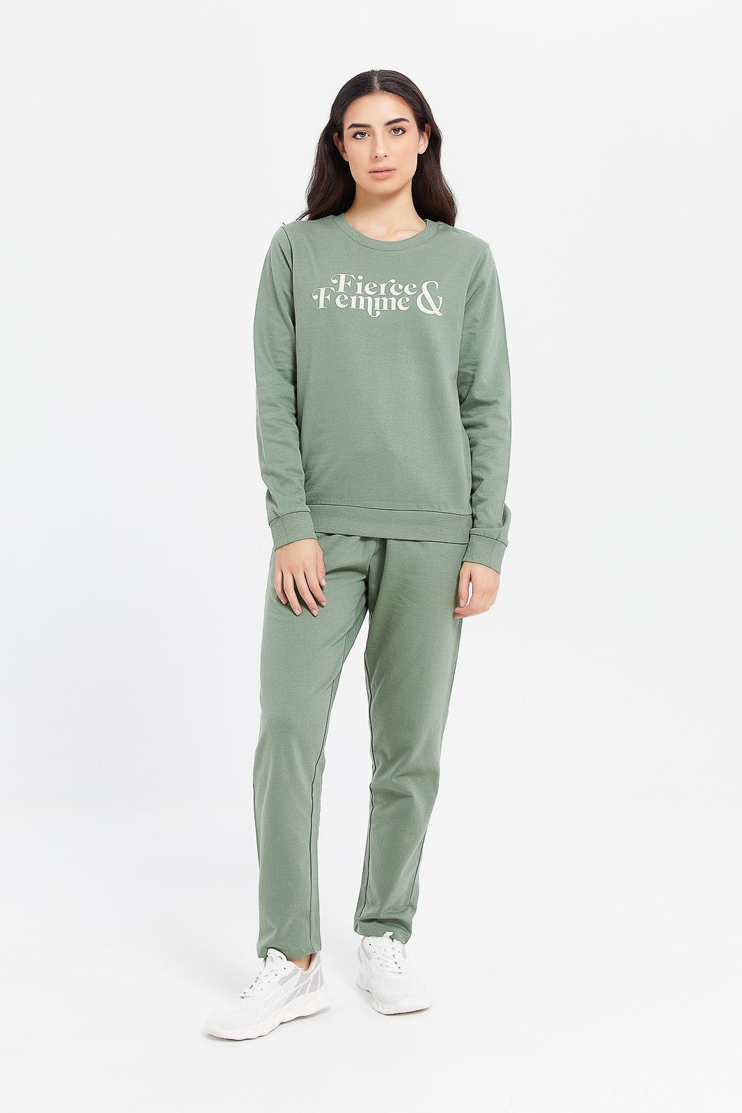 Women Green Printed Sweatshirt sold by Redtag product image thumbnail 2