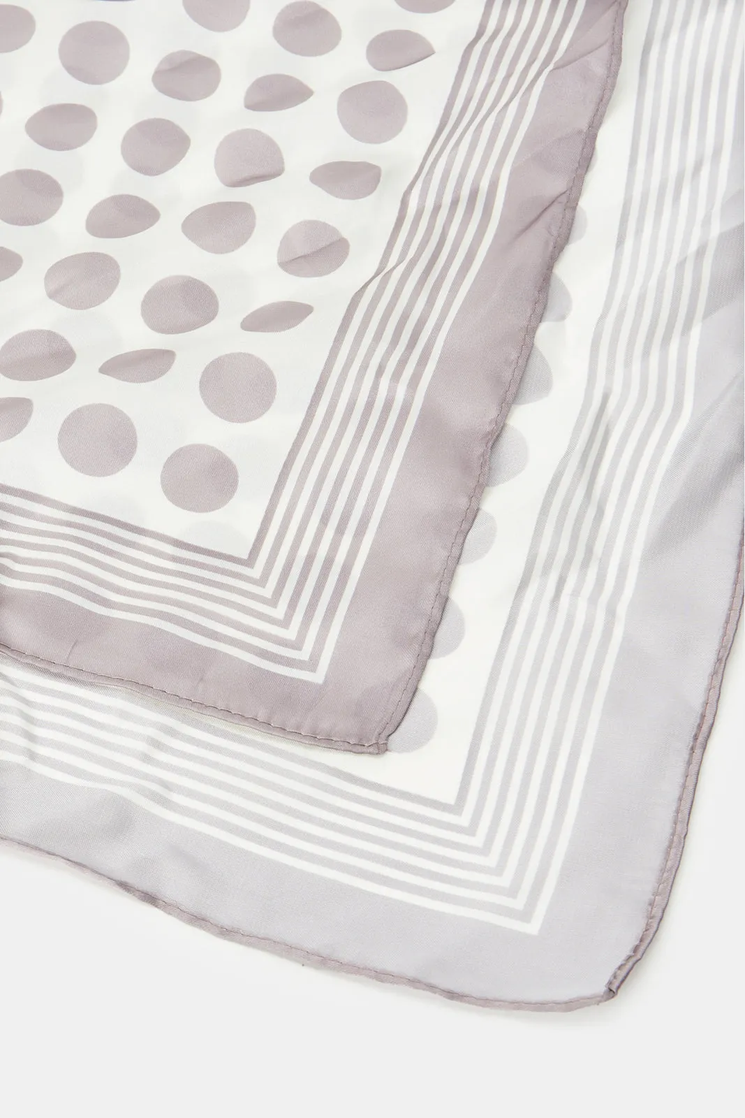 Women Beige And White Printed Scarf sold by Redtag product image thumbnail 3