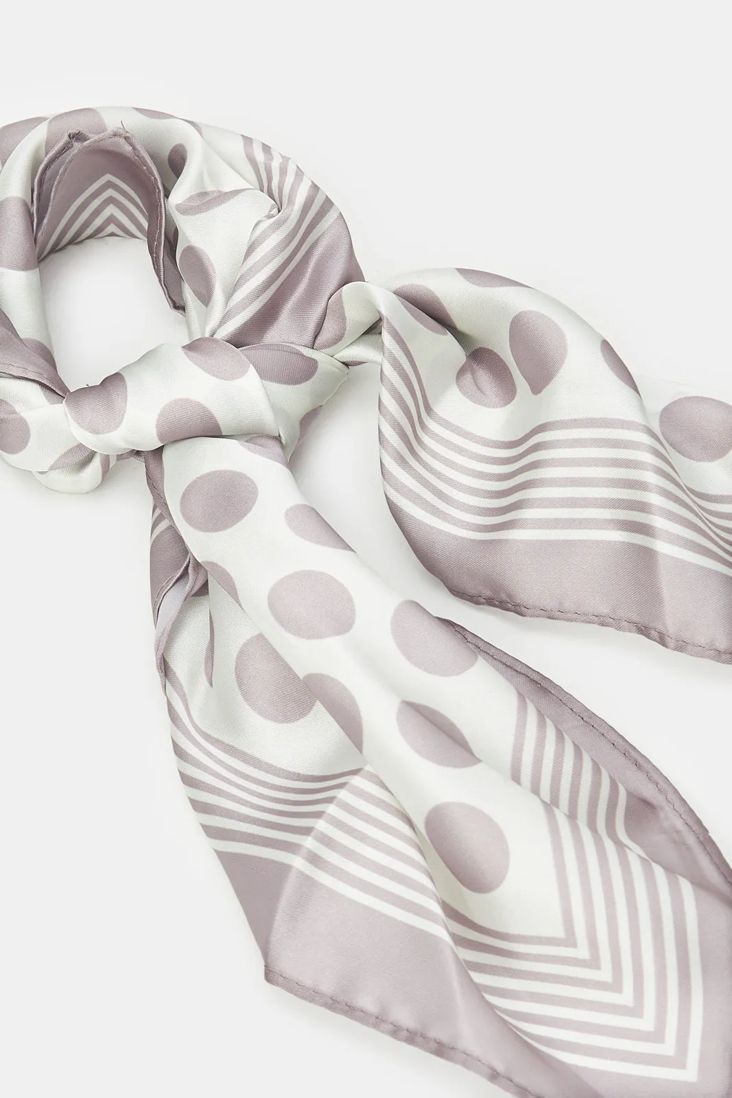 Women Beige And White Printed Scarf sold by Redtag product image thumbnail 2