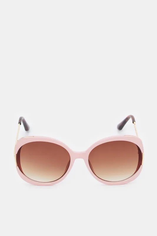 Women Pink Square Shaped Sunglasses sold by Redtag