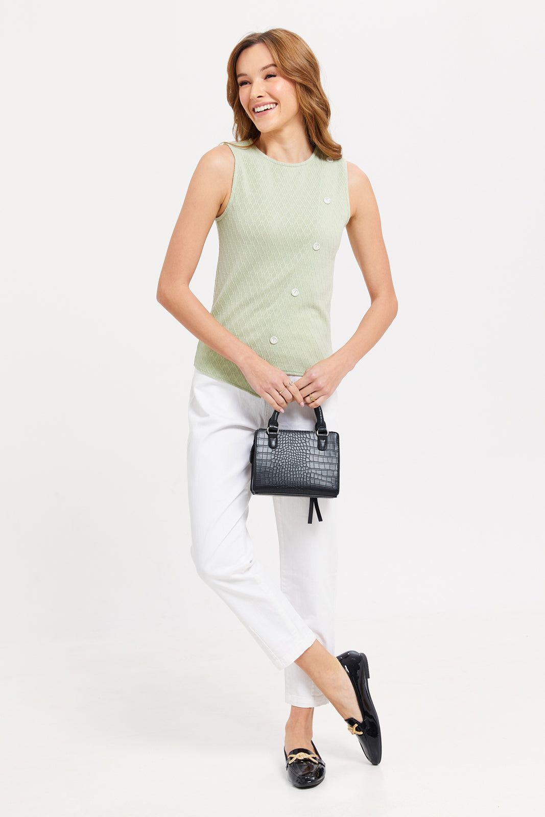 Women Green Textured Top sold by Redtag product image thumbnail 2