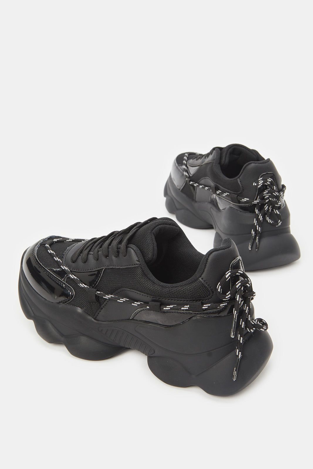 Women Black Chunky Sneakers sold by Redtag product image thumbnail 4