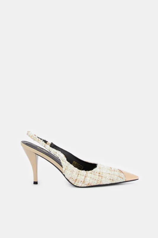 Women Assorted Slingback With Gold Toe Cap sold by Redtag