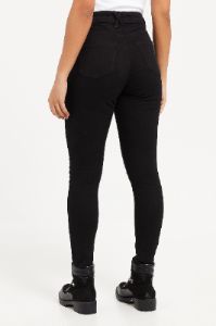 Women Black High Waist Skinny Fit Jeans sold by Redtag