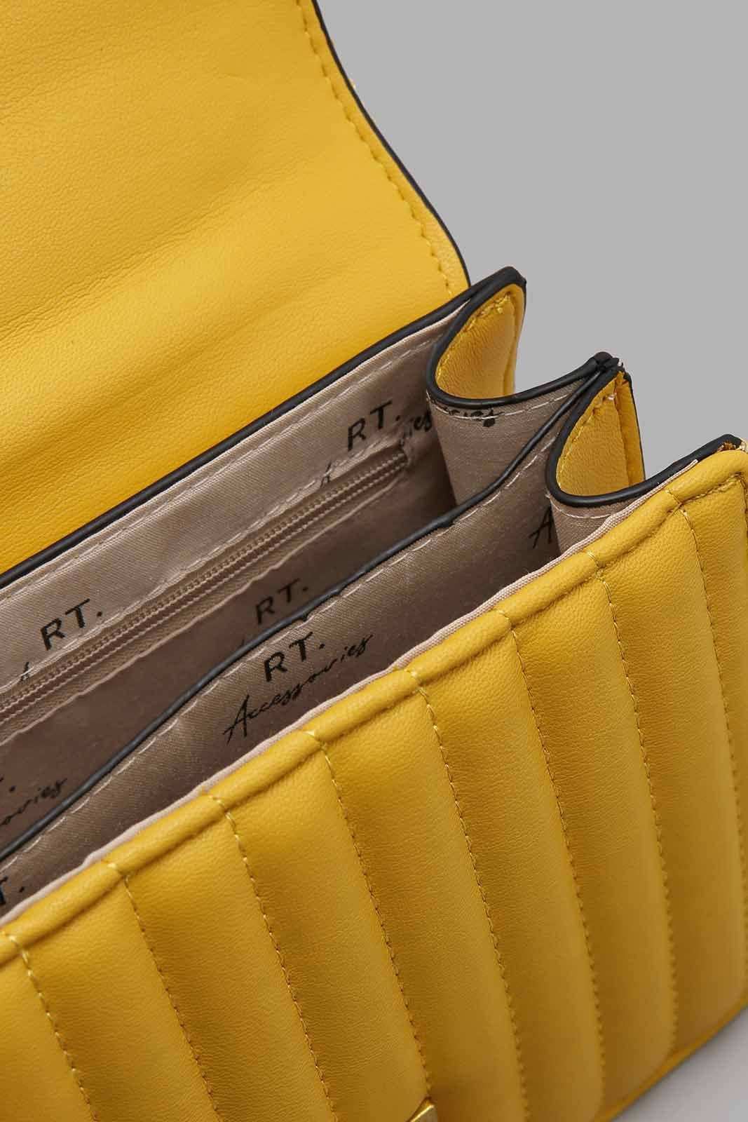 Mustard Cross Body Bag With Antique Chain sold by Redtag product image thumbnail 3