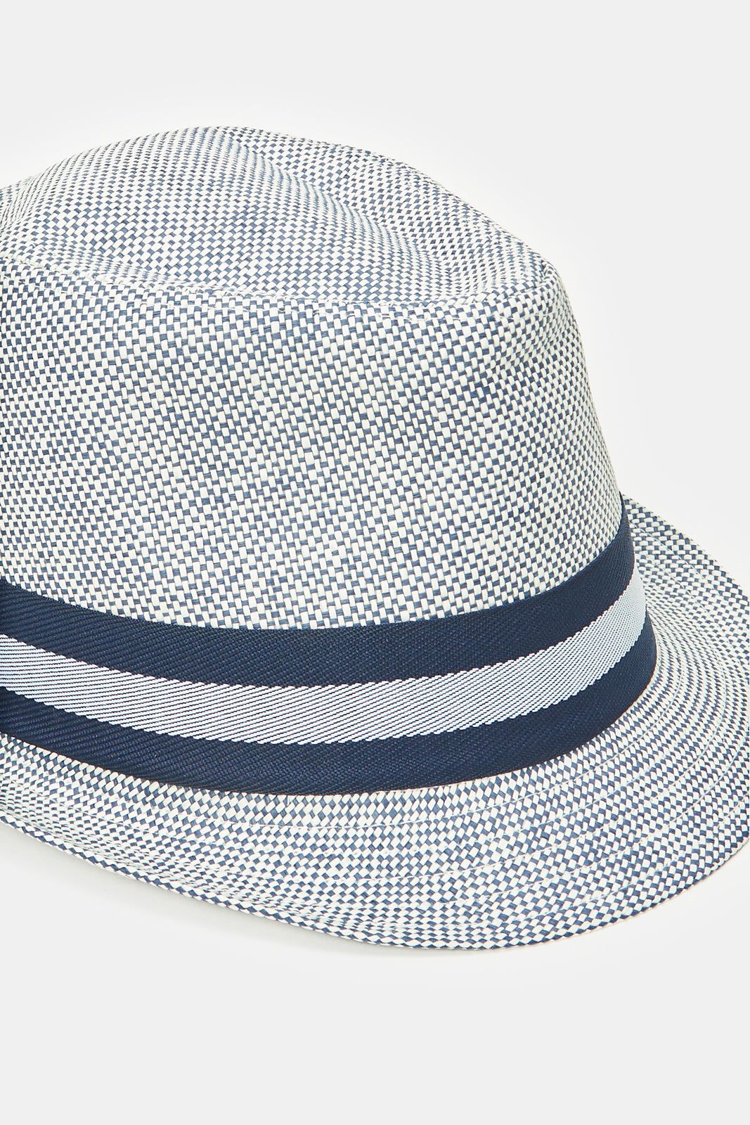 Men Grey Fedora Hat With Band sold by Redtag product image thumbnail 2