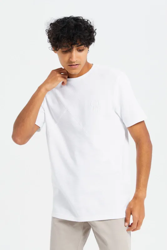 Men White Oatman T-Shirt sold by Redtag