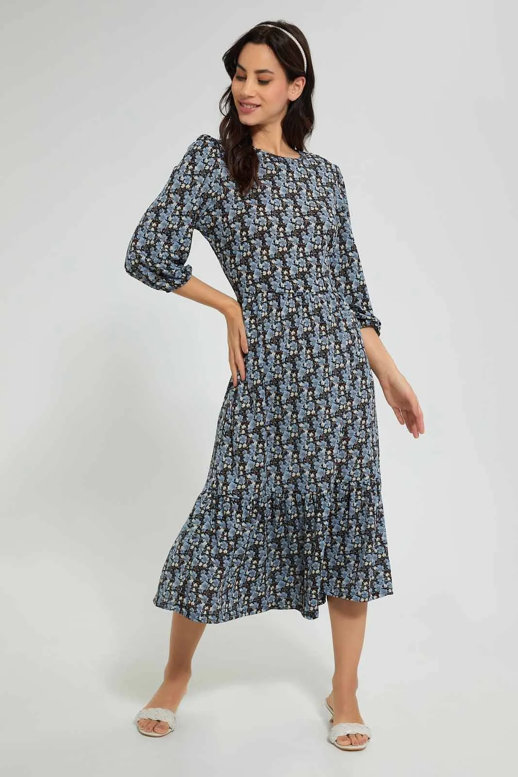 Multicolour Midi Dress sold by Redtag product image thumbnail 3