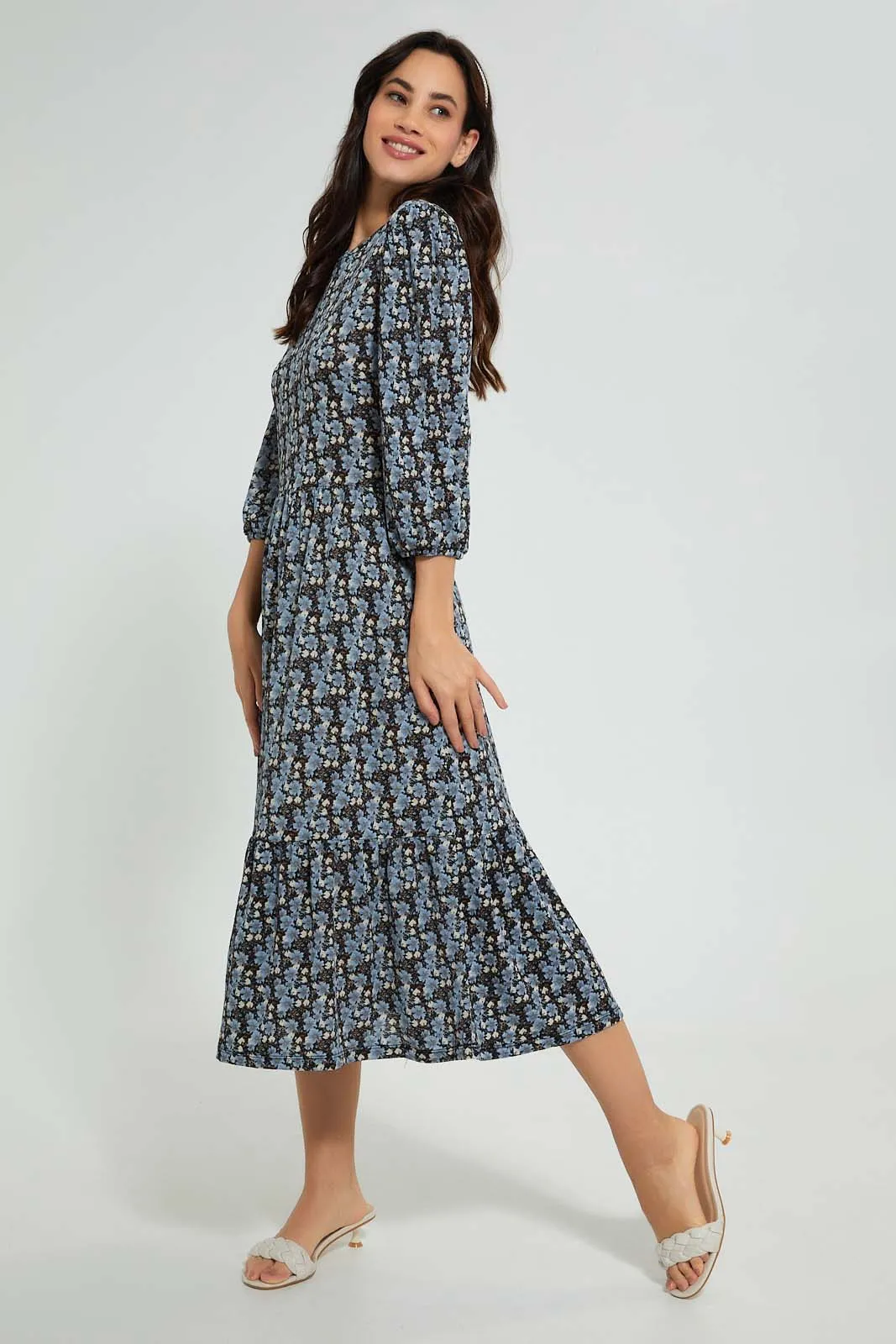 Multicolour Midi Dress sold by Redtag