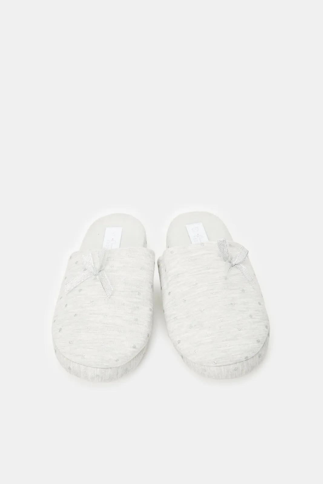 Women Grey Melange Slipper sold by Redtag product image thumbnail 2