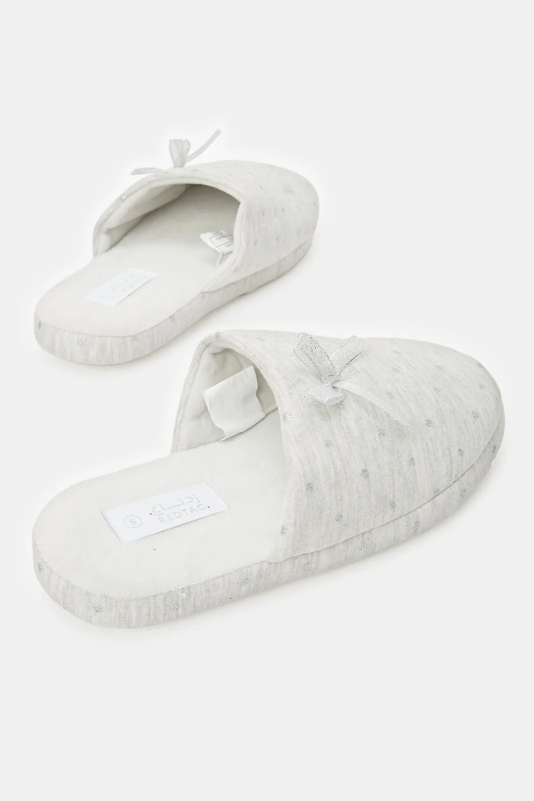 Women Grey Melange Slipper sold by Redtag product image thumbnail 4