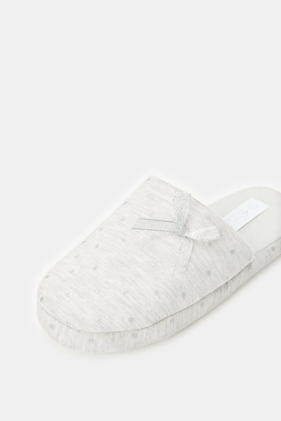 Women Grey Melange Slipper sold by Redtag product image thumbnail 3