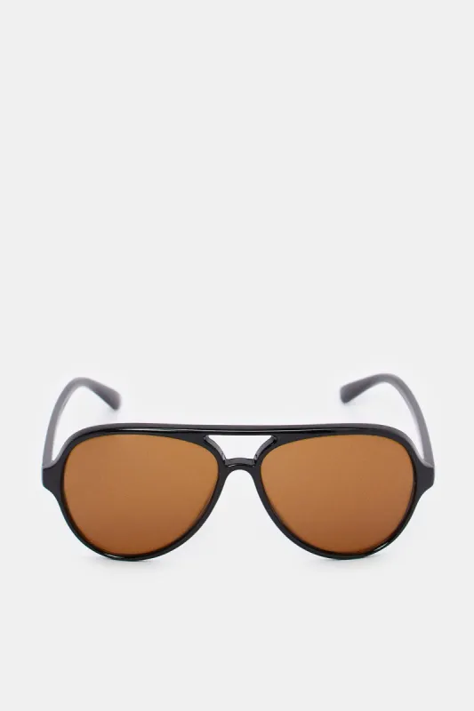 Men Brown Aviator Sunglasses sold by Redtag