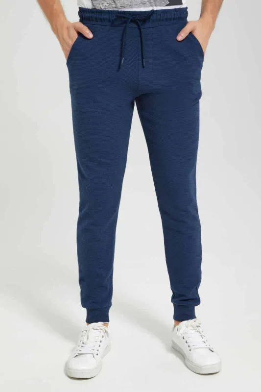 Men Navy Jogger sold by Redtag