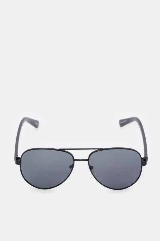 Men Black Aviator Sunglasses sold by Redtag