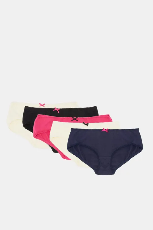 Women Assorted Basic Boyleg Brief Set (Pack Of 5) sold by Redtag