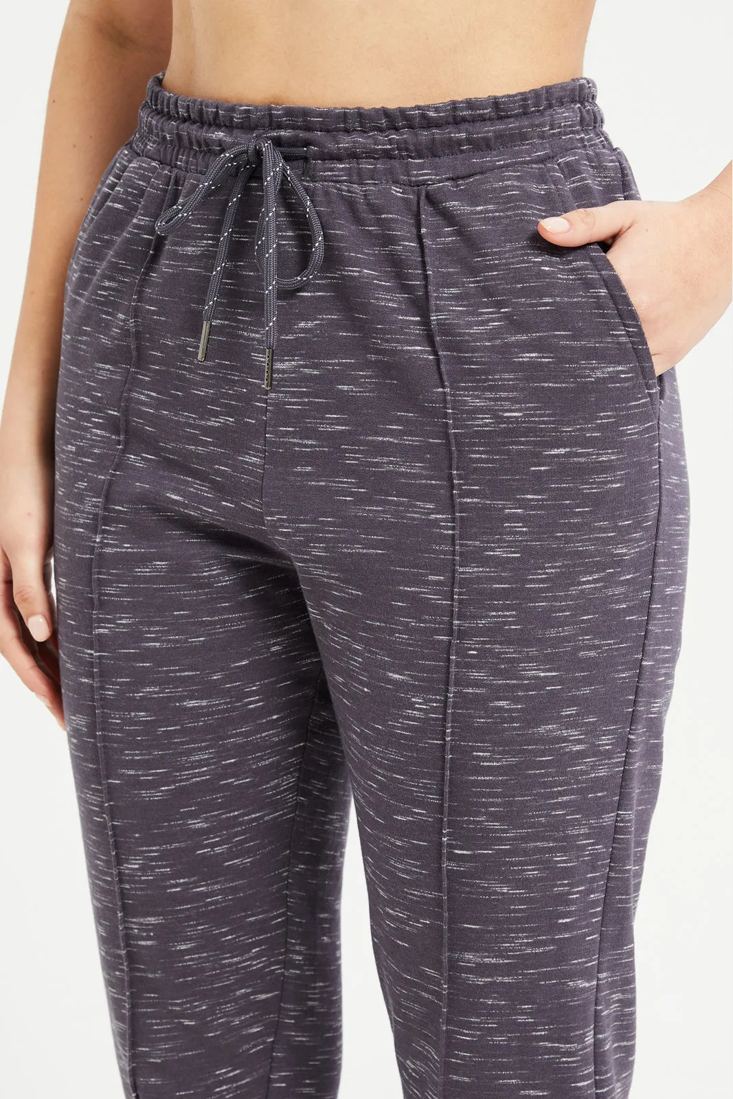 Women Charcoal Track Pant With Pocket sold by Redtag product image thumbnail 4