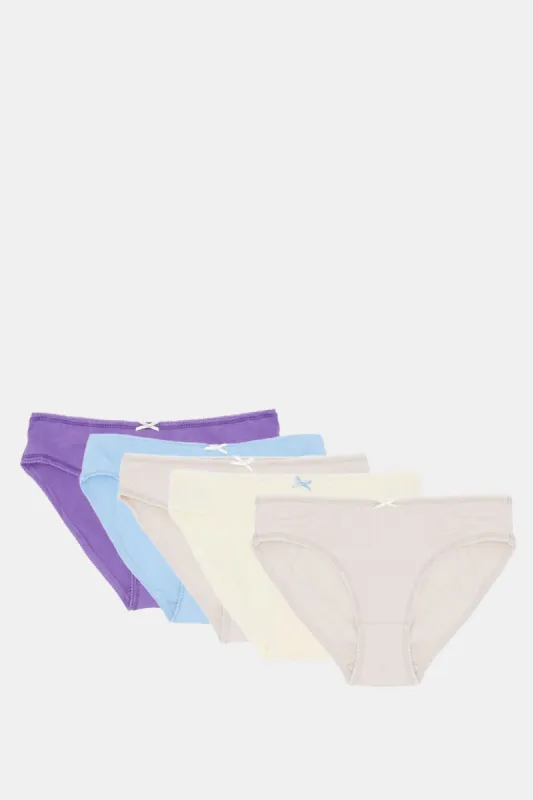 Women Assorted Basic Bikini Brief Set (Pack Of 5) sold by Redtag