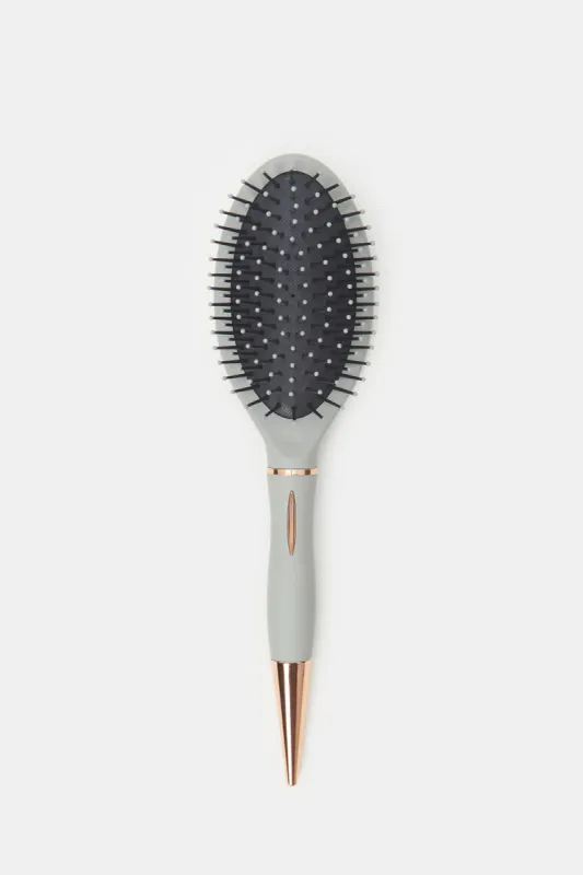 Women Grey Oval Hair Brush sold by Redtag