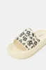 Women Beige Floral Print Moulded Slide sold by Redtag