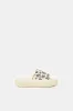 Women Beige Floral Print Moulded Slide sold by Redtag