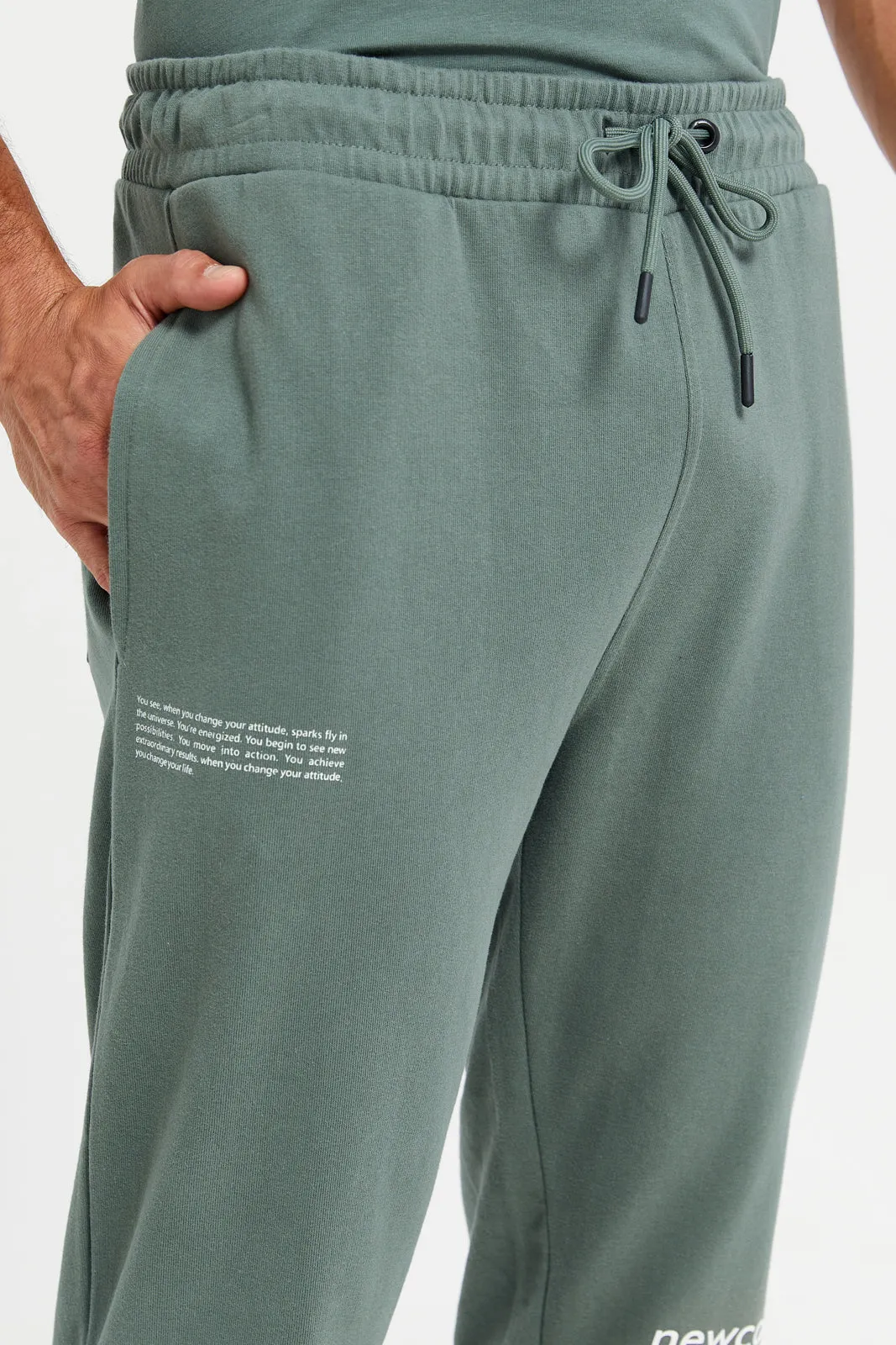 Men Green Printed Active Pants sold by Redtag product image thumbnail 4