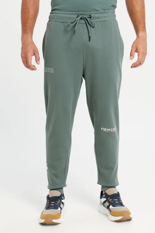 Men Green Printed Active Pants sold by Redtag