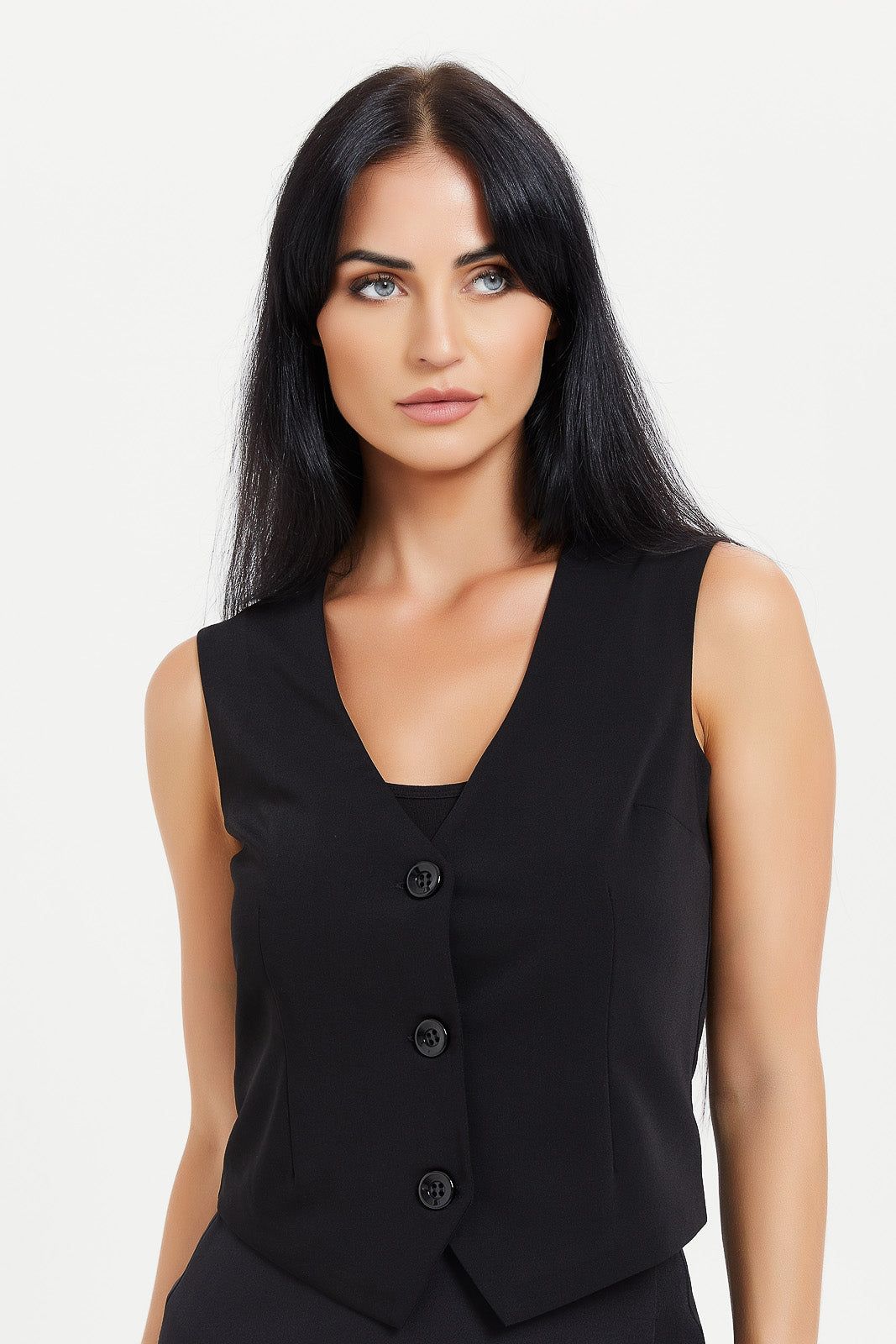 Women Black Waistcoat sold by Redtag product image thumbnail 4